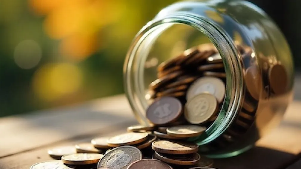 jar of coins